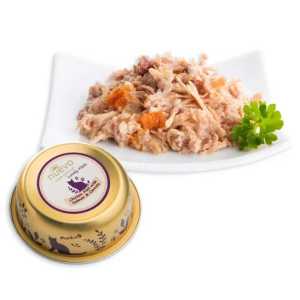 Nuevo Lovely Filets Консервы для взрослых кошек (курица, лосось, морковь), 85г