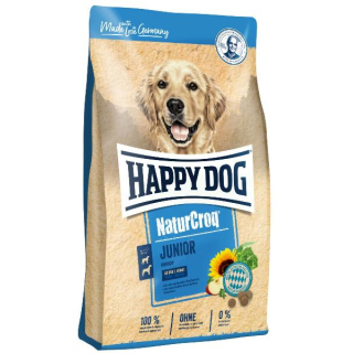 Happy Dog Корм сухой для щенков средних и крупных пород от 7 до 18 месяцев (птица), 15кг
