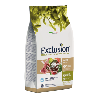 Сухой корм EXCLUSION Monoprotein Lamb Noble Grain д/с мелких пород с ягненком, 2 кг