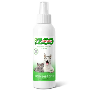 ЭКО ZOOЛЕКАРЬ спрей-корректор приучение к туалету и лотку для кошек и собак, 200 мл 