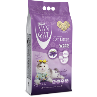 Наполнитель VAN CAT LAVENDER бентонитовый с ароматом лаванды 5кг