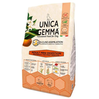 Unica Gemma Adult Mini Digestion для взрослых собак мини пород для улучшения пищеварения, 800 гр