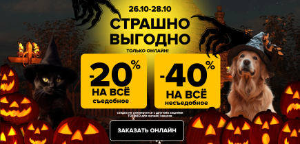 3 ДНЯ УЖАСНОЙ ВЫГОДЫ! Скидки на сайте до 40%