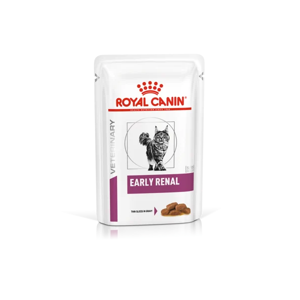 Royal Canin Early Renal Feline Корм консервированный диетический для кошек при ранней стадии почечной недостаточности, соус 85гр