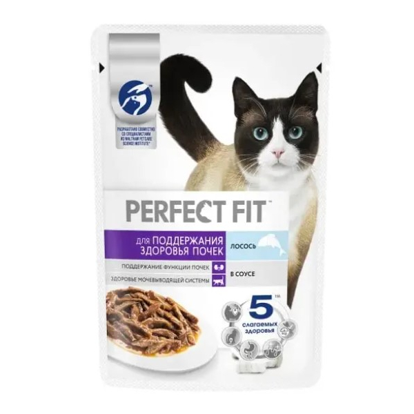 Perfect Fit Здоровье почек для кошек (Лосось в соусе)