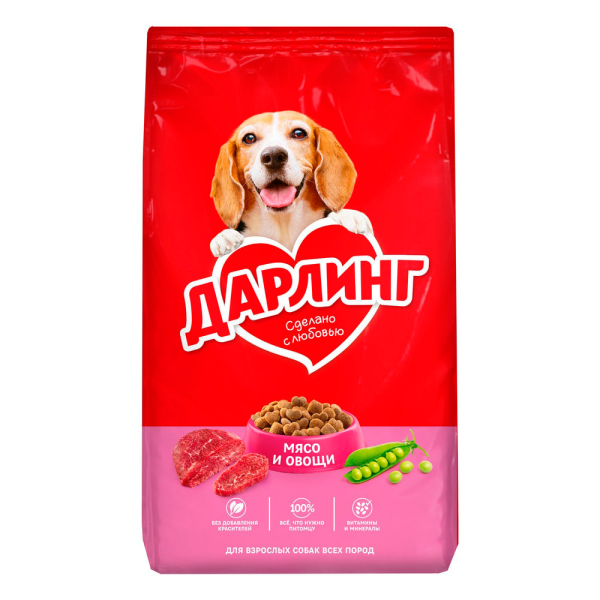 Дарлинг Корм сухой для собак (мясо, овощи)