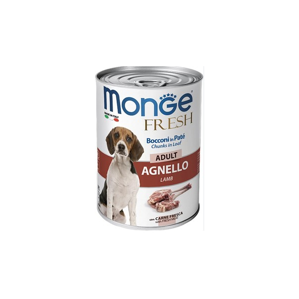 Monge Dog Fresh Chunks in Loaf для собак мясной рулет из ягненка,400гр