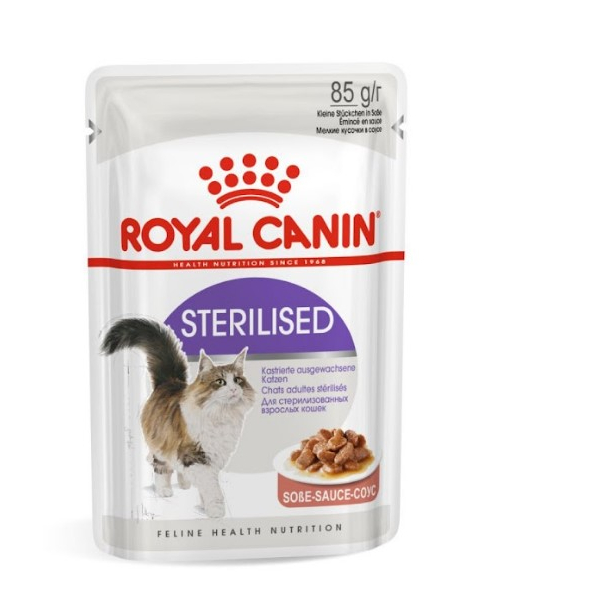 Royal Canin Sterilised Корм консервированный для стерилизованных взрослых кошек, соус, 85г