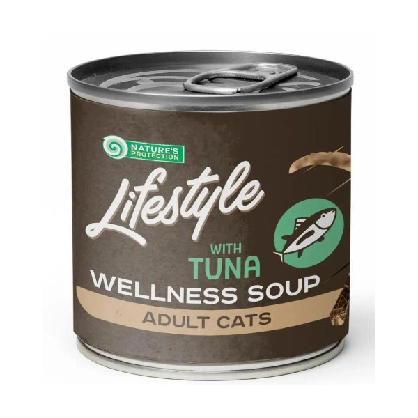 Nature's Protection Суп Lifestyle Sensitive Digestion для стерилизованных кошек (Тунец), 140гр