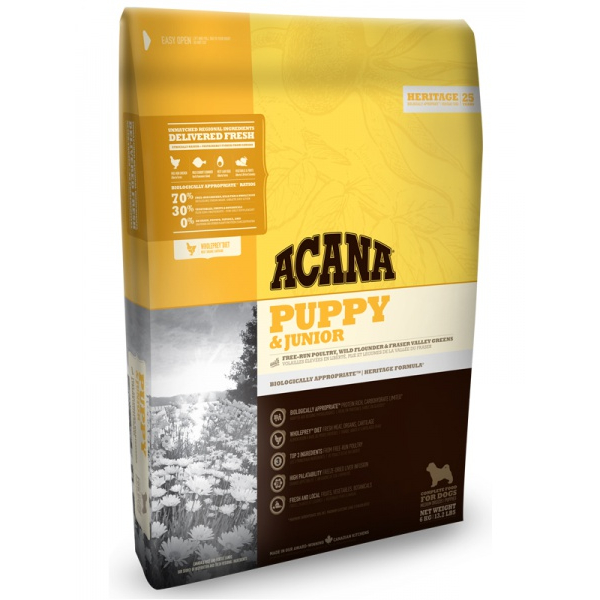 Acana Корм беззерновой для щенков средних пород, 17кг