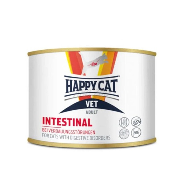 Happy Cat VET Intestinal Adult при острых и хронических проблемах желудочно-кишечного тракта у кошек, 200гр