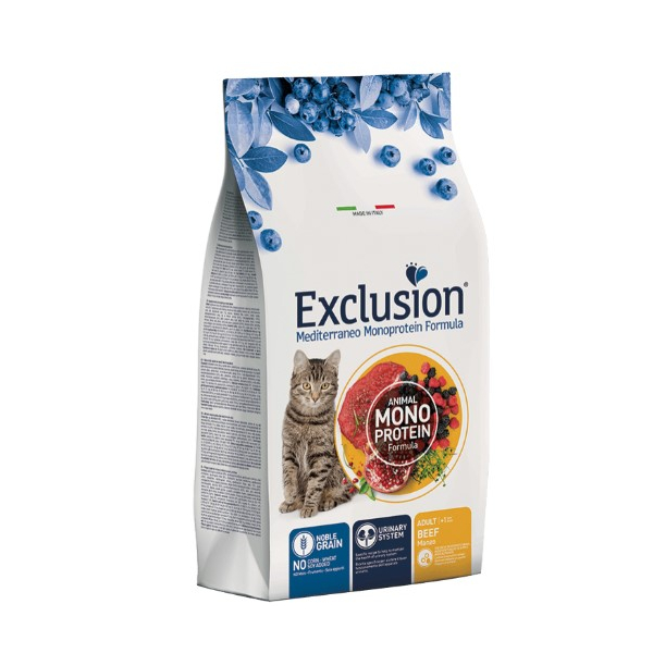 Сухой корм EXCLUSION Monoprotein BEEF д/к с говядиной, 1,5 кг