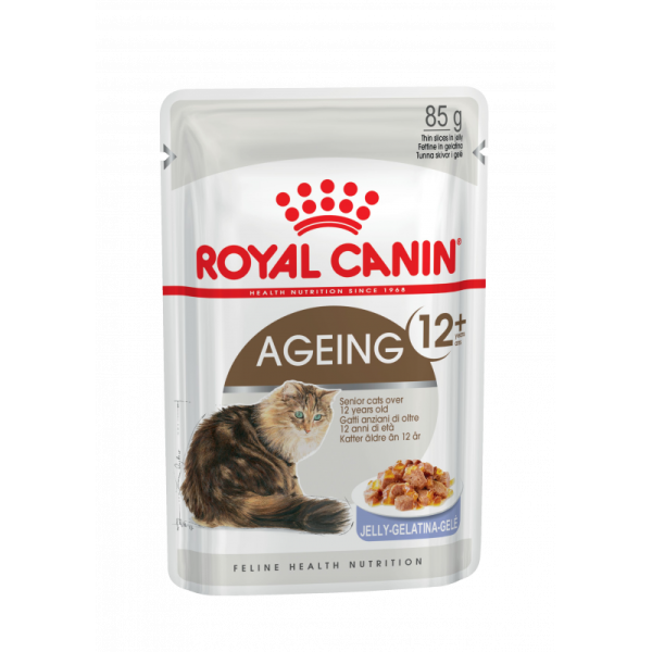 Royal Canin Ageing 12+ Корм консервированный для стареющих кошек в возрасте старше 12 лет в желе