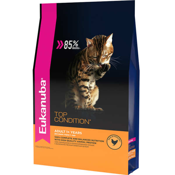 Eukanuba Корм сухой для взрослых кошек (курица)