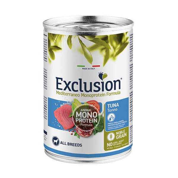 Exclusion Monoprotein Консервы для взрослых собак всех пород (тунец), 400г