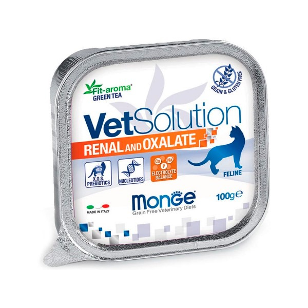 Monge VetSolution Cat Renal and Oxalate для кошек при ХПН и профилактике образования оксалатов,100гр