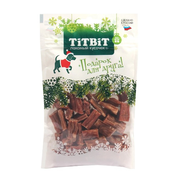 Titbit Колбаски Телячьи для собак (новогодняя коллекция), 80г