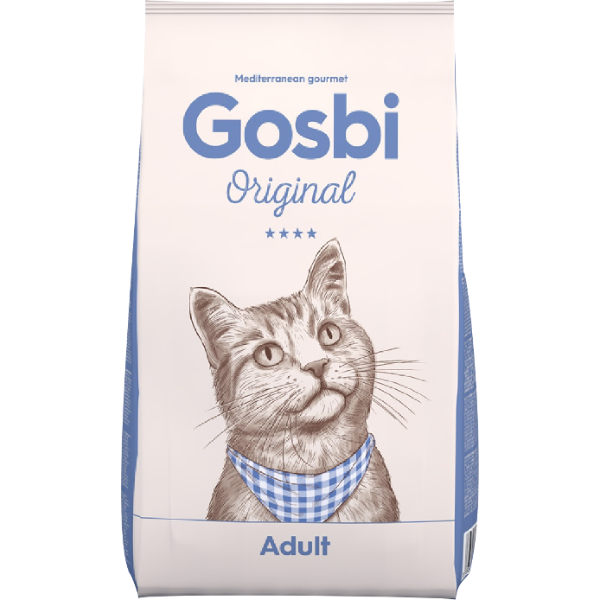 Gosbi Original Корм сухой низкозерновой для взрослых кошек (курица, лосось, тунец)