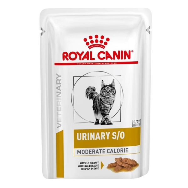 Royal Canin Urinary S/O Moderate Calorie Корм диетический для кошек при мочекаменной болезни, соус, 85г