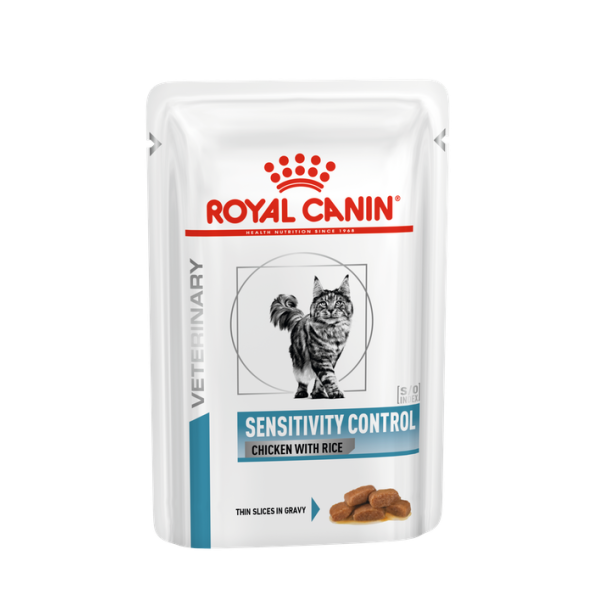 Royal Canin Sensitivity Control Корм консервированный для кошек при пищевой аллергии или пищевой непереносимости, соус, 0,085кг