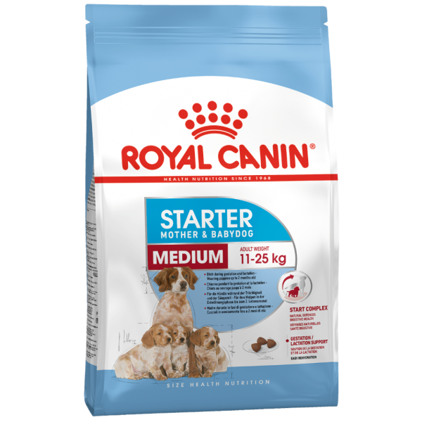 Royal Canin Medium Starter Корм для щенков средних размеров до 2-х месяцев, беременных и кормящих сук