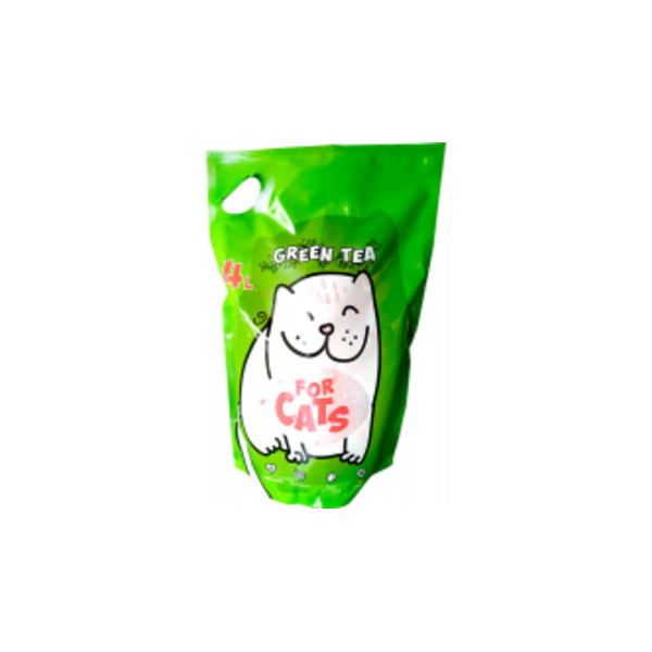 FOR CATS Наполнитель силикагелевый (зеленый чай)