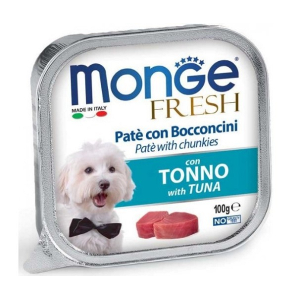 Monge Dog Fresh для собак с тунцом,100гр