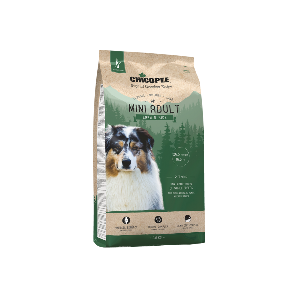 Chicopee CNL Mini Adult Корм сухой для взрослых собак миниатюрных пород (ягненок, рис)