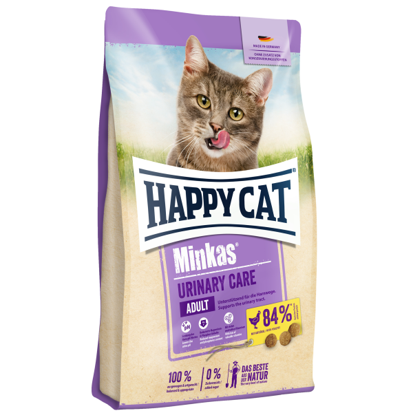 Happy Cat Корм сухой для взрослых кошек, профилактирующее мочекаменные заболевания (птица)
