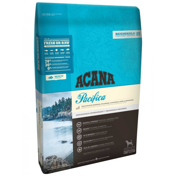 Acana Pacifica Корм беззерновой гипоаллергенный для собак всех пород и возрастов (рыба), 11,4кг