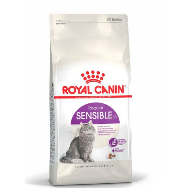 Royal Canin Sensible 33 Корм сухой сбалансированный для взрослых кошек с чувствительной пищеварительной системой
