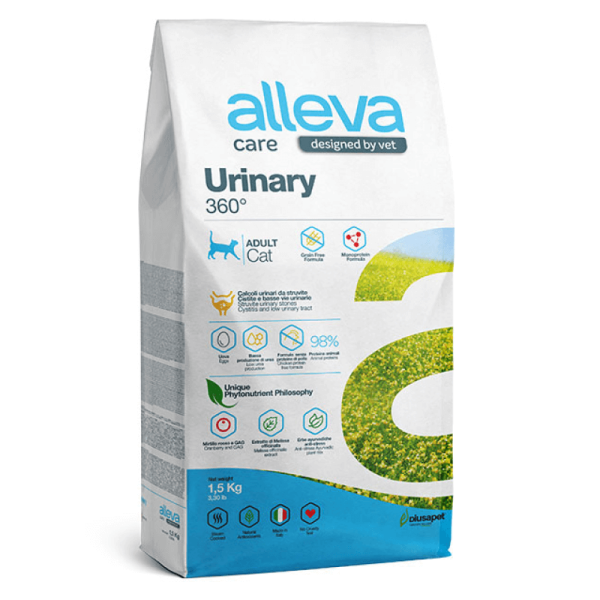 Alleva Care Urinary сух. корм для кошек , для уменьшения образования мочевины 1,5кг