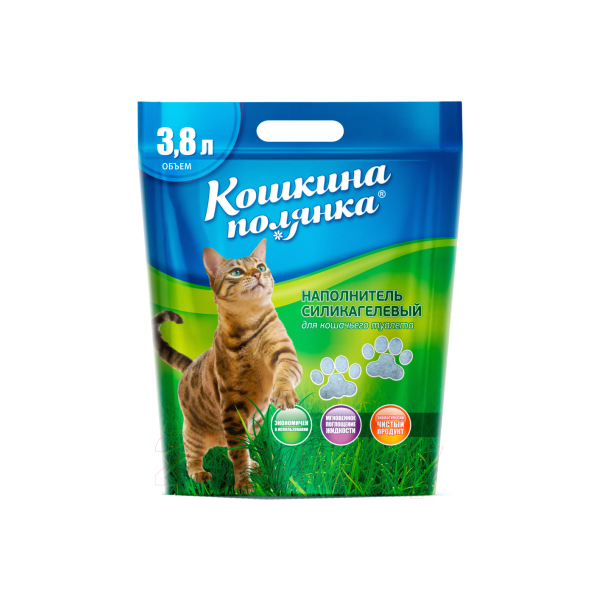 Кошкина Полянка Наполнитель силикагелевый для кошачьего туалета