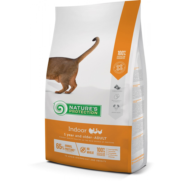 Nature's Protection Indoor Корм сухой для кошек живущих в помещении (птица)