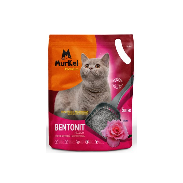 Murkel Наполнитель бентонитовый Роза 4кг (5л)