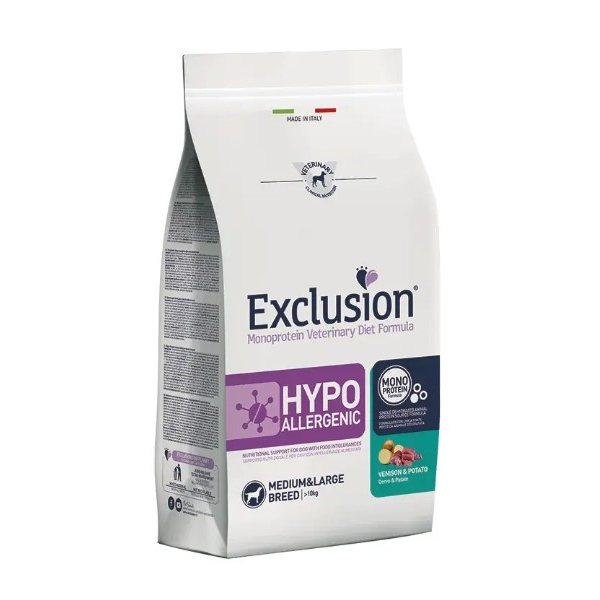 Exclusion Monoprotein VET Diet Hypoallergenic Medium & Large Breed гипоаллергенный сухой корм для средних и крупных пород (Оленина и картофель), 2кг