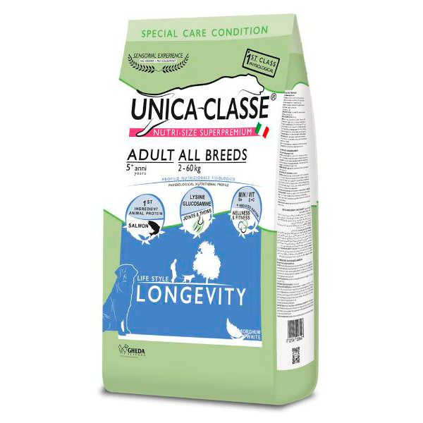 Unica Classe Корм сухой для собак всех пород (лосось), 3кг