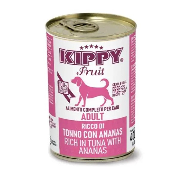 Kippy Fruit Dog Паштет с тунцом и ананасом, 400г