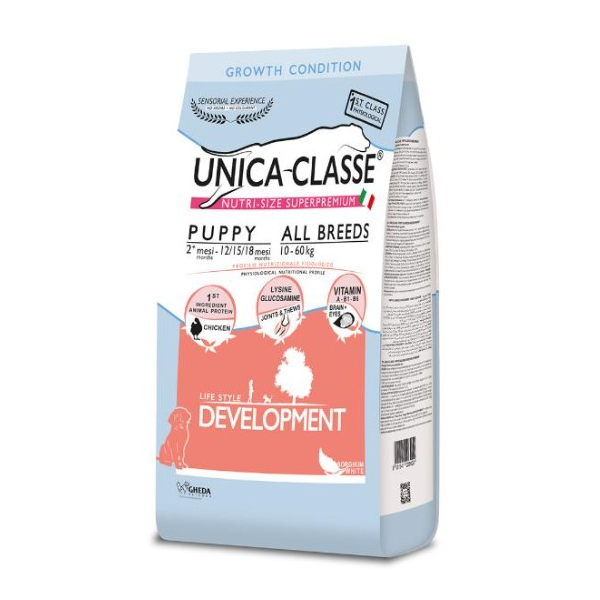 Unica Classe Puppy All Breeds Development для щенков средних и крупных пород (Курица), 12 кг