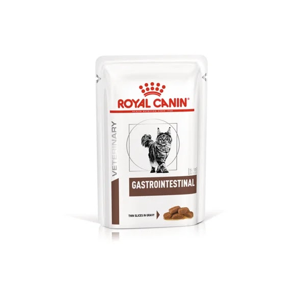 Royal Canin Gastrointestinal Корм консервированный полнорационный диетический для кошек при острых расстройствах пищеварения, соус, 0,085 кг