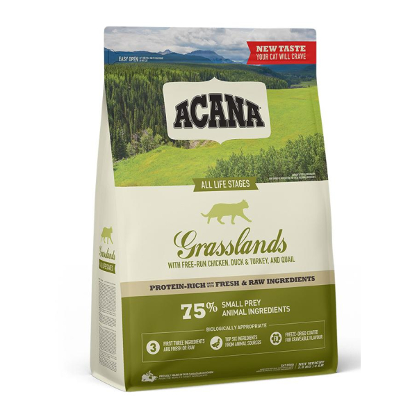 Acana Корм беззерновой для котят и кошек (утка, курица, индейка,перепел),340г
