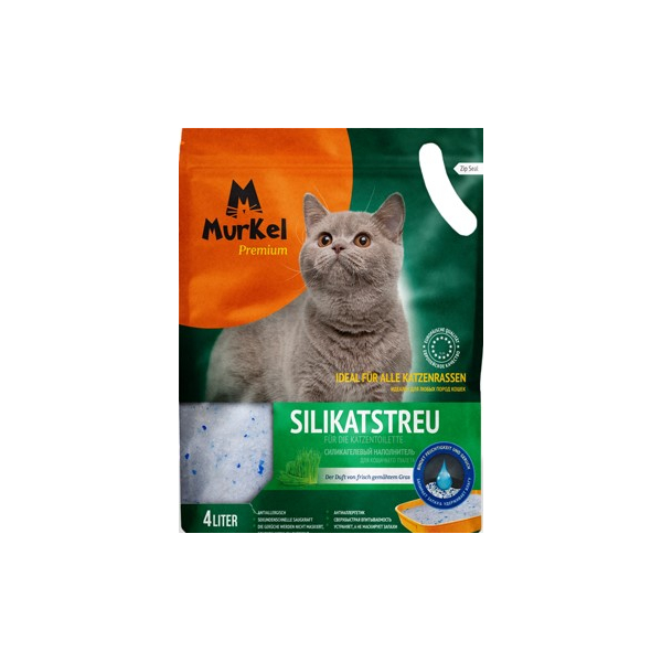 Murkel Наполнитель силикагелевый Скошенная трава , 1,8кг (4л)