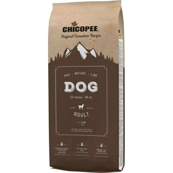 Chicopee Pro Nature Line Корм сухой для взрослых собак всех пород (птица), 20кг
