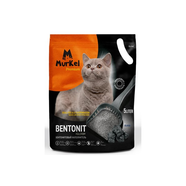 Murkel Наполнитель бентонитовый Уголь 4кг (5л)