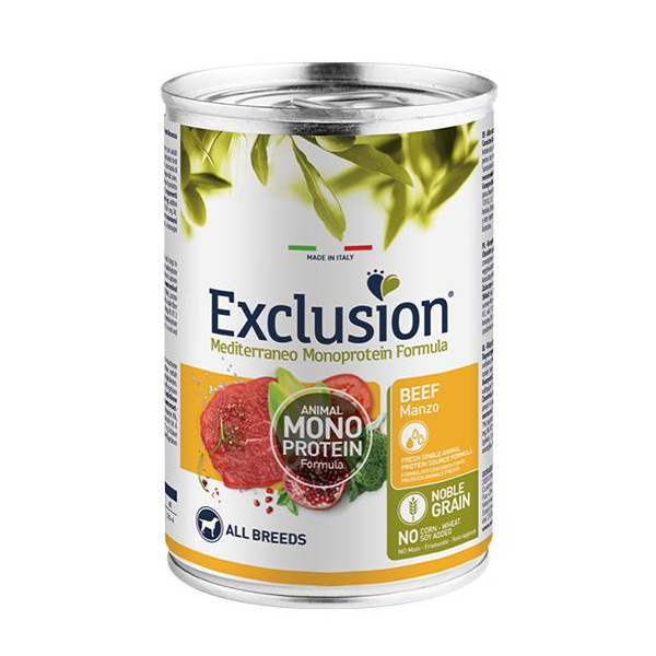 Exclusion Monoprotein Консервы для взрослых собак всех пород (говядина), 400г