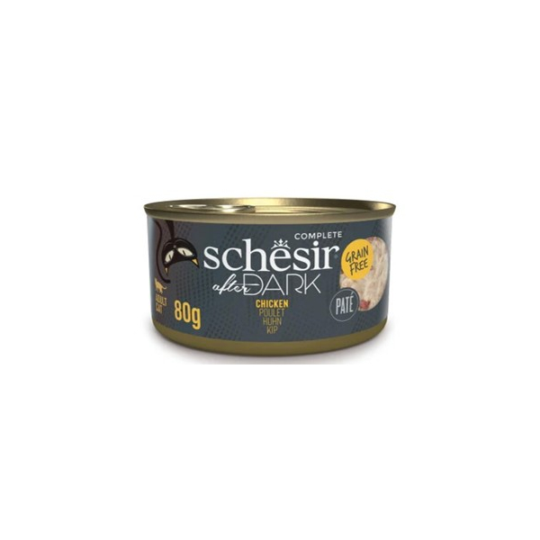 Schesir AFTER DARK паштет для кошек (курица), 80 гр