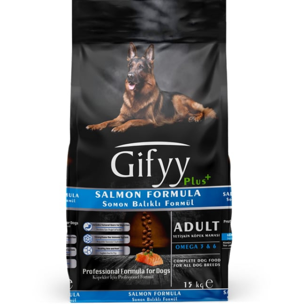 Gifyy Premium Adult Dog Food with Salmon сухой корм для собак всех пород, лосось 15кг