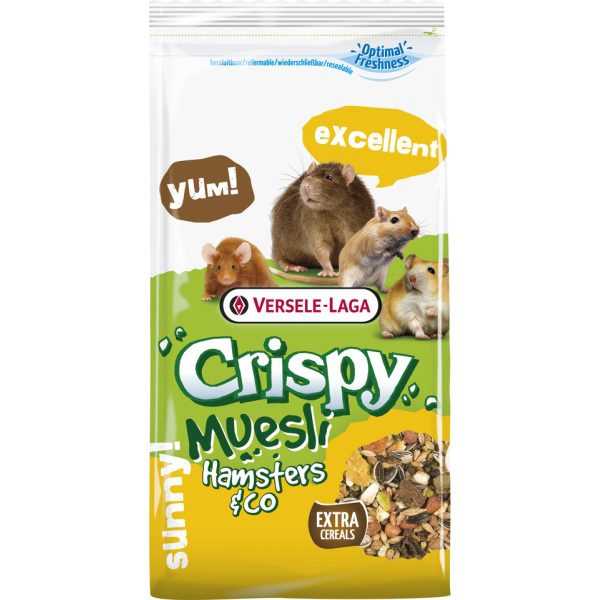 Versele Laga Crispy Muesli Hamsters&Co Корм полноценный для хомяков и других грызунов