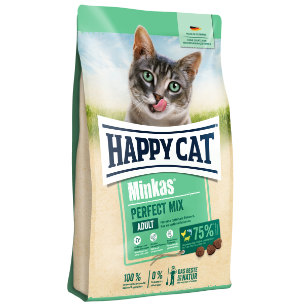 Happy Cat Корм сухой для кошек, для оптимального баланса жизнедеятельности (птица, ягненок, рыба)