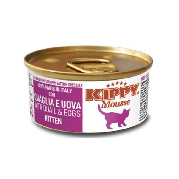 Kippy Mousse Kitten Мусс с перепелкой и яйцами, 85г